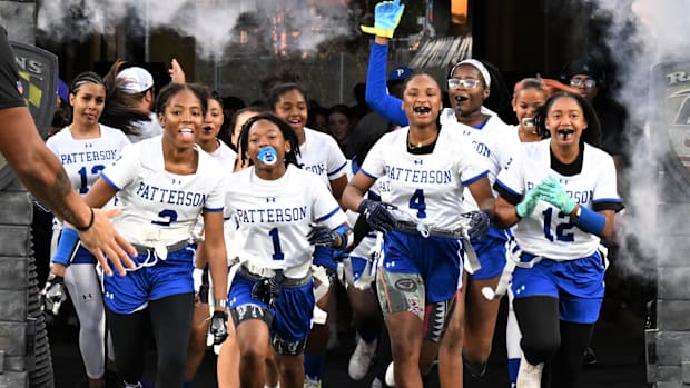 Patterson girls flag football