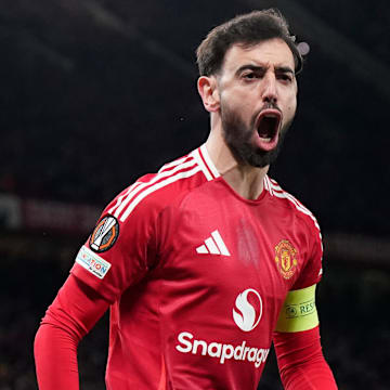 Bruno Fernandes was Manchester United's best player in their 2024–25 Europa League campaign. 