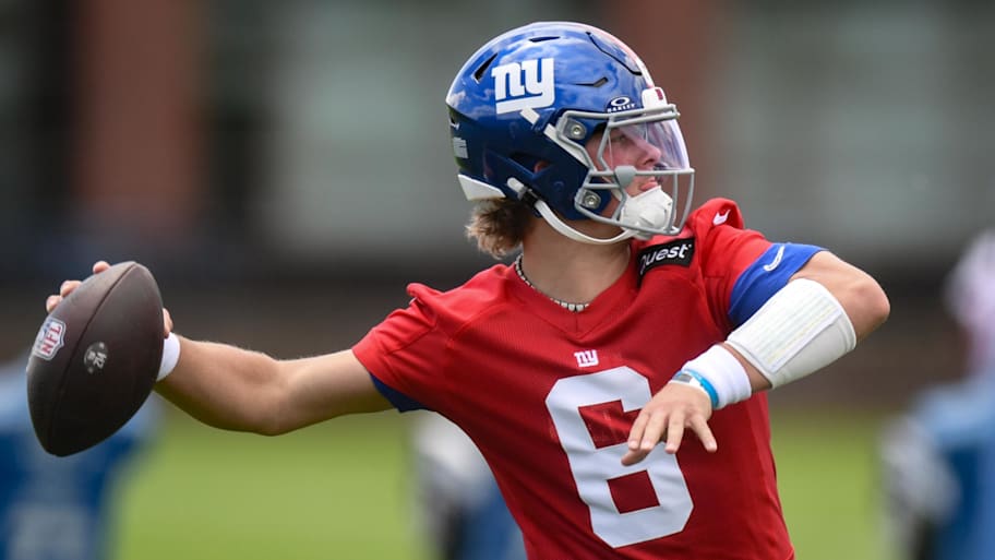 The Giants traded back into the first round of the NFL draft to select Dart out of Ole Miss. | John Jones-Imagn Images