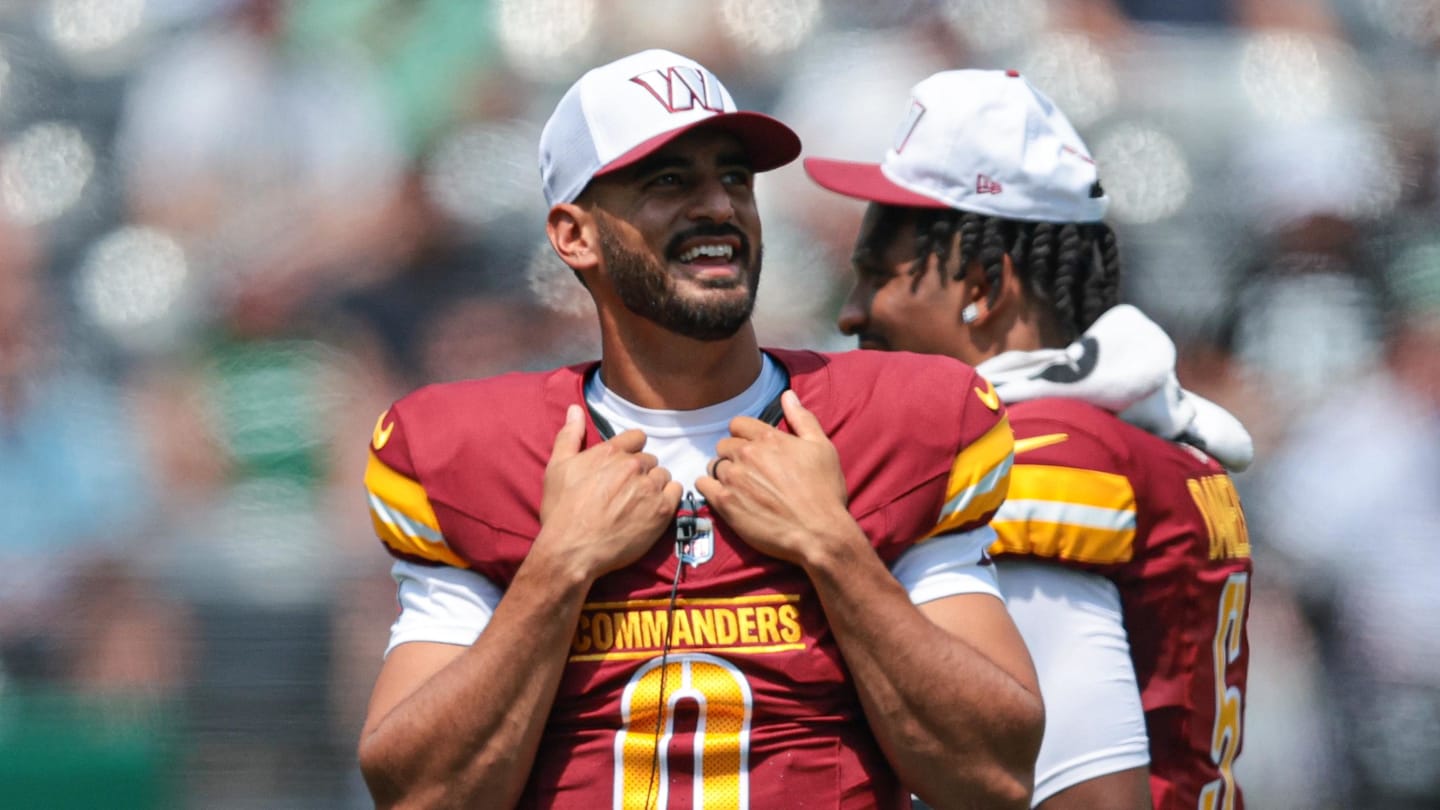 Veteran QB Marcus Mariota Re-signs Commanders Backing Rookie Jayden Daniels