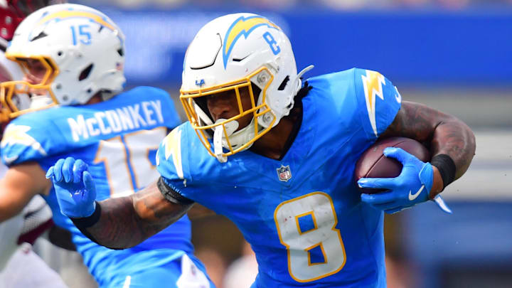 Chargers running back Omarion Hampton landed on the injured reserve list.