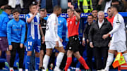 Sortie de Kyllian Mbappé dans le match entre Deportivo Alaves v Real Madrid CF - La Liga 