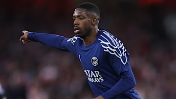 Ousmane Dembele is nursing an injury