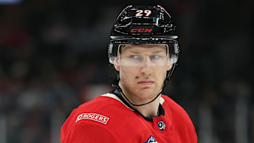 Nathan MacKinnon notched two goals against Team Finland in Team Canada's 5-3 win at the 4 Nations Face-Off.