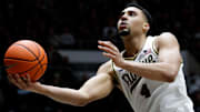Purdue Boilermakers forward Trey Kaufman-Renn (4) shoots the ball 