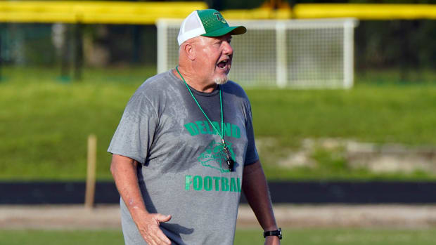 DeLand footbal coach Rick Darlington.