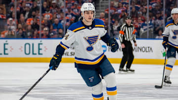 Dalibor Dvorsky in his 2nd career game against the Edmonton Oilers
