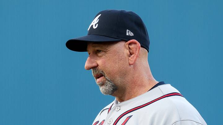 Aug 23, 2026; Williamsport, PA, USA;  Atlanta Braves manager Walt Weiss stands on the field prior to the MLB Little League Classic game against the Milwaukee Brewers at Journey Bank Ballpark at Historic Bowman Field.  Mandatory Credit: Matthew O'Haren-Imagn Images