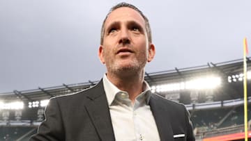 Sep 4, 2025; Philadelphia, Pennsylvania, USA; Philadelphia Eagles general manager Howie Roseman looks on before the game between the Philadelphia Eagles and the Dallas Cowboys at Lincoln Financial Field.