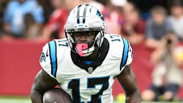 Carolina Panthers wide receiver Xavier Legette