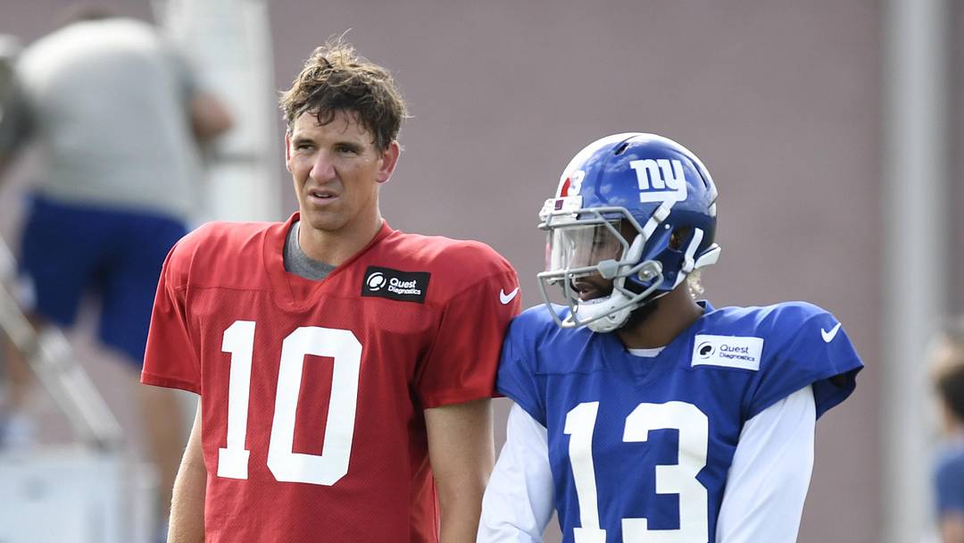 New York Giants - quarterback Eli Manning and wide receiver Odell Beckham Jr. New York Giants - quarterback Eli Manning and wide receiver Odell Beckham Jr.