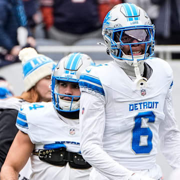 Detroit Lions safety Ifeatu Melifonwu (6).