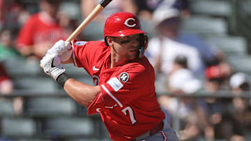 Cincinnati Reds infielder Spencer Steer