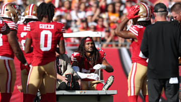 San Francisco 49ers middle linebacker Fred Warner (54)