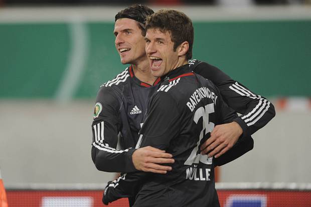Mario Gomez et Thomas Muller, Bavière Munich Mario Gomez et Thomas Muller, Bavière Munich