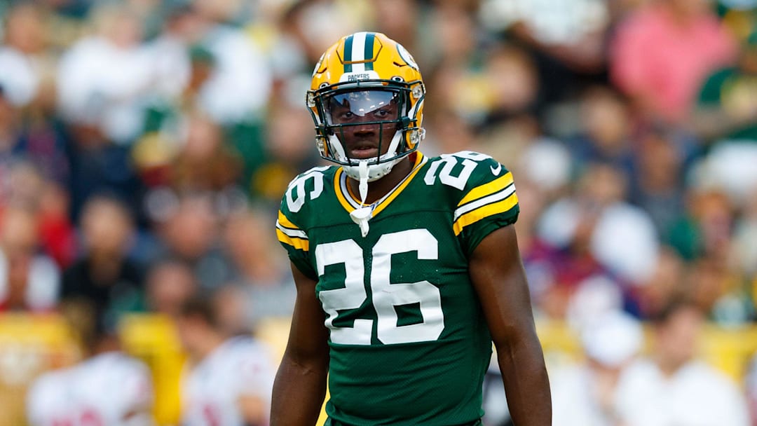 Aug 8, 2019; Green Bay, WI, USA; Green Bay Packers safety Darnell Savage Jr. (26) during the game against the Houston Texans at Lambeau Field. Mandatory Credit: Jeff Hanisch-Imagn Images