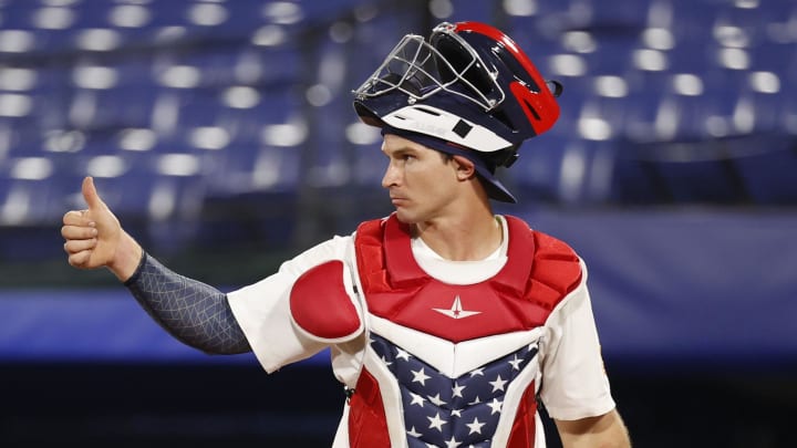 Former Florida baseball player Mark Kolozsvary stars for Team USA