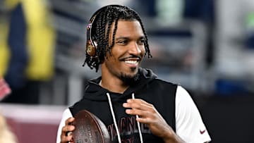 Washington Commanders quarterback Jayden Daniels