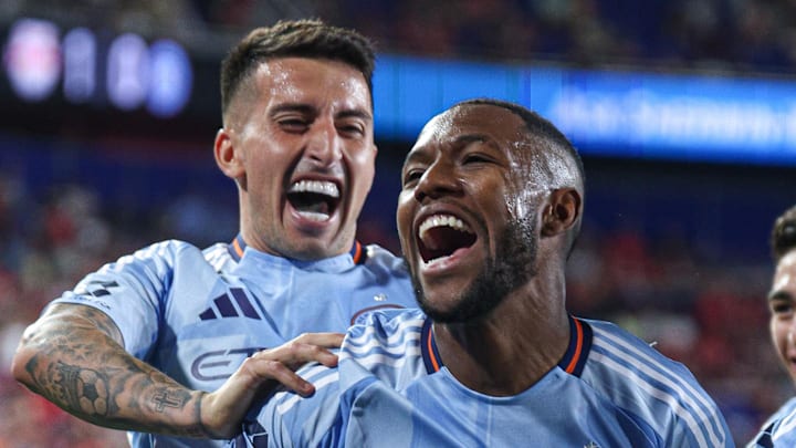 Nicolás Fernández Mercau and Andrés Perea of NYCFC