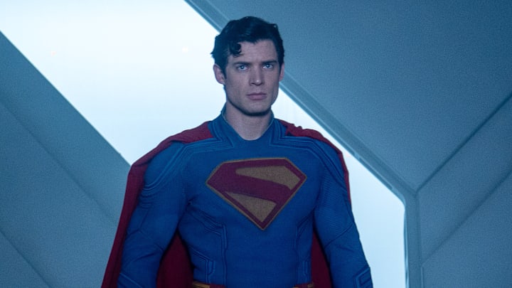 DAVID CORENSWET as Superman in DC Studios’ and Warner Bros. Pictures’ “SUPERMAN,” a Warner Bros. Pictures release. 