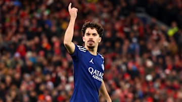 Vitinha après son tir au but contre Liverpool en 8èmes de finale de Ligue des Champions