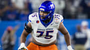 Boise State Broncos offensive lineman Daylon Metoyer.