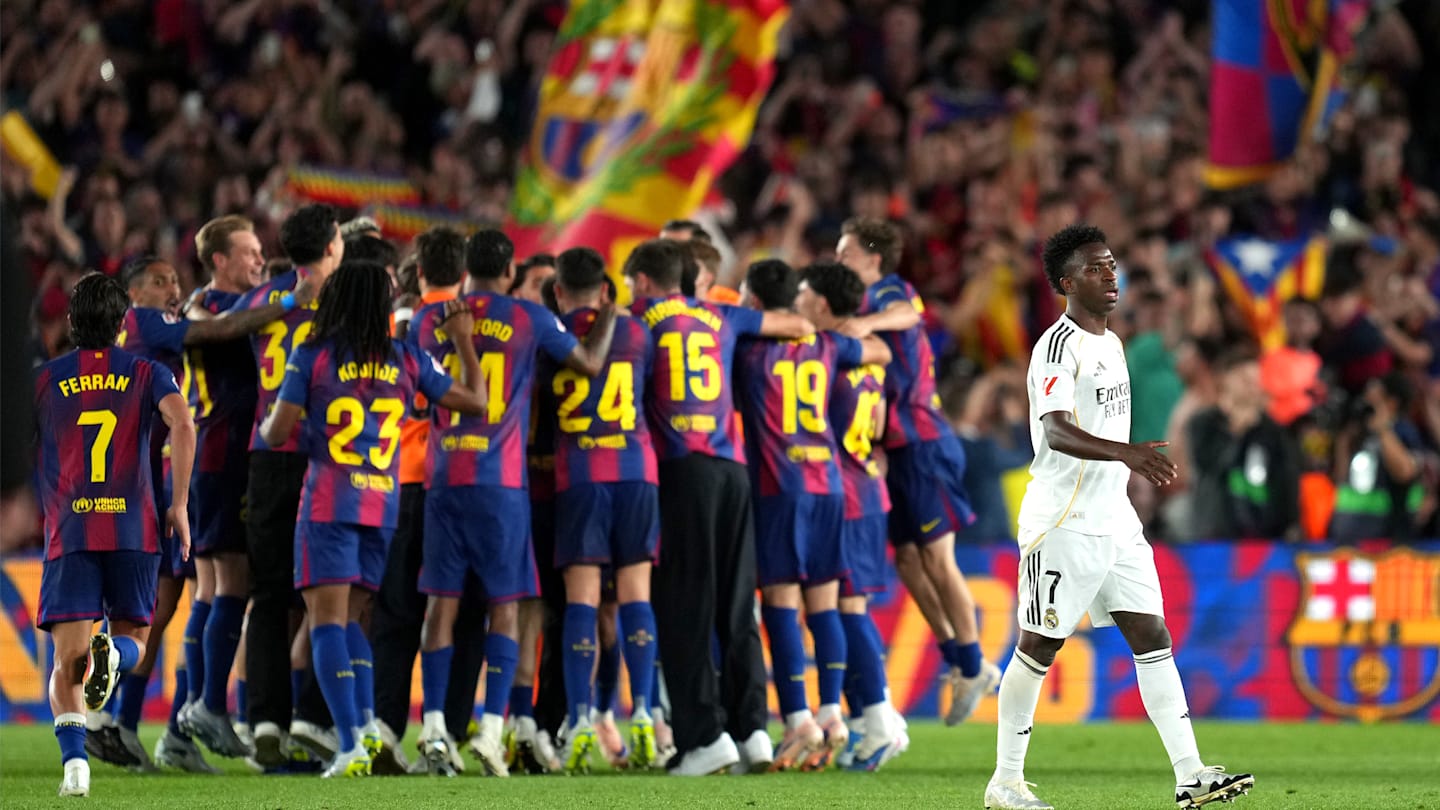 El Barcelona se proclama campeón de la Liga española al ganar 2-0 al Real Madrid