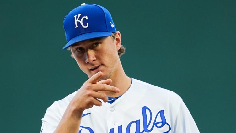 Kansas City Royals starting pitcher Brady Singer (51)