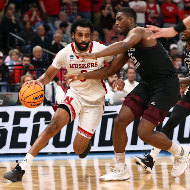 Nebraska Cornhuskers guard Brice Williams (3) drives to the basket