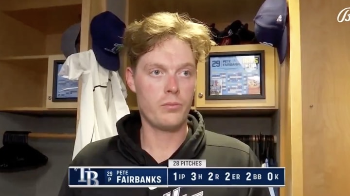 Tampa Bay Rays closer Pete Fairbanks blew his first save of the season Wednesday night against the Los Angeles Angels. 