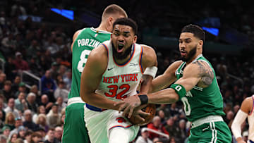 Boston Celtics, New York Knicks, Karl-Anthony Towns, Jayson Tatum, Kristaps Porzingis, NBA Playoffs