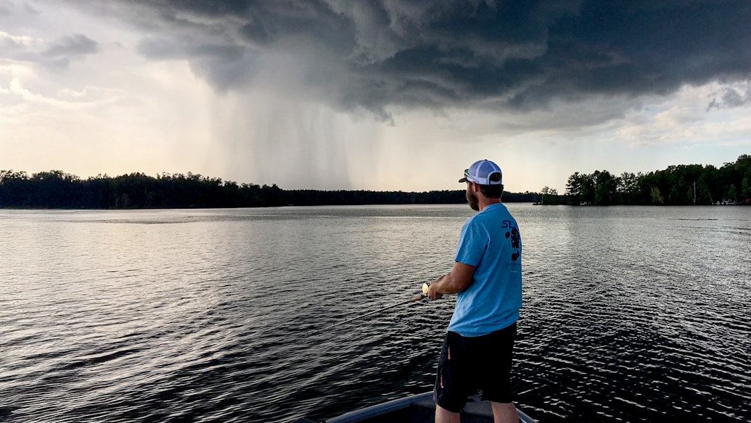 An impending storm can be too much for a muskie angler to resist.