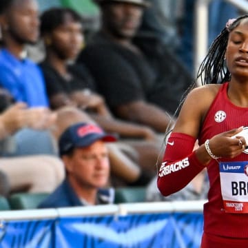  Kaylyn Brown wins her semifinal heat in the 400m during the US Olympic Track and Field Team Trials. She finished fourth in the final 