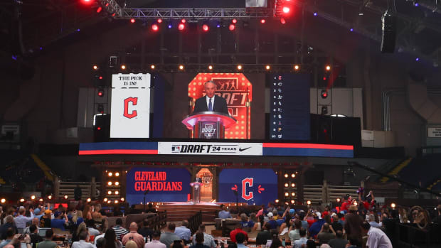 Rob Manfred announces the Cleveland Guardians draft pick