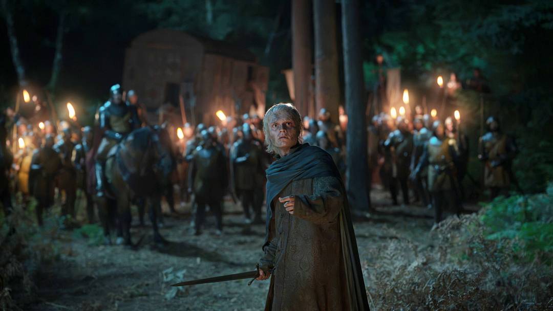 Tom Glynn-Carney as Aegon Targaryen in House of the Dragon season 3 episode 7. Photograph by HBO.