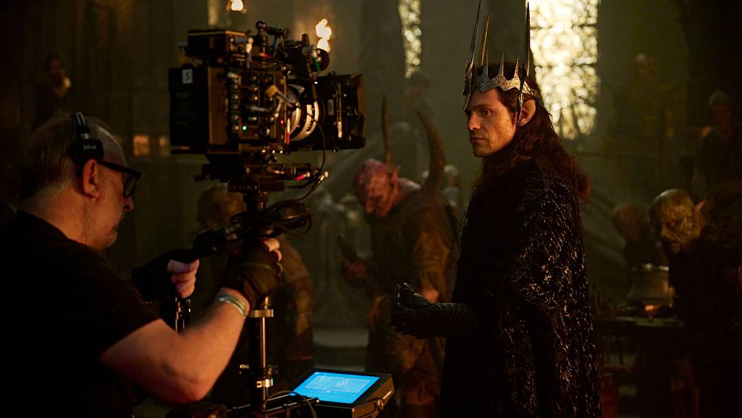 Charlie Vickers as Sauron in The Lord of the Rings: The Rings of Power Season 3.