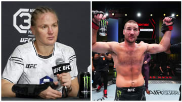 Valentina Shevchenko and Sean Strickland