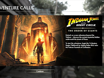 Indiana Jones and the Great Circle: The Order of Giants DLC how to start