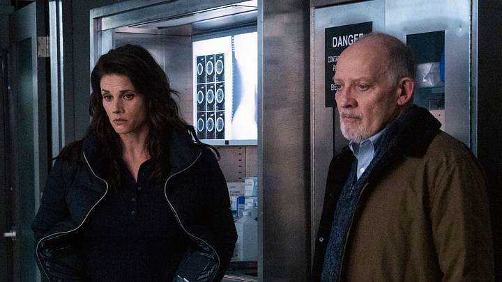 “Behavior” — CBS Original Series FBI, scheduled to air on Monday, April 20 (9:00-10:00 PM, ET/PT). Pictured (L-R): Missy Peregrym as Special Agent Maggie Bell and Zach Grenier as Peter Olsen. Photo: Bennett Raglin/CBS ©2026 CBS Broadcasting, Inc. All Rights Reserved.