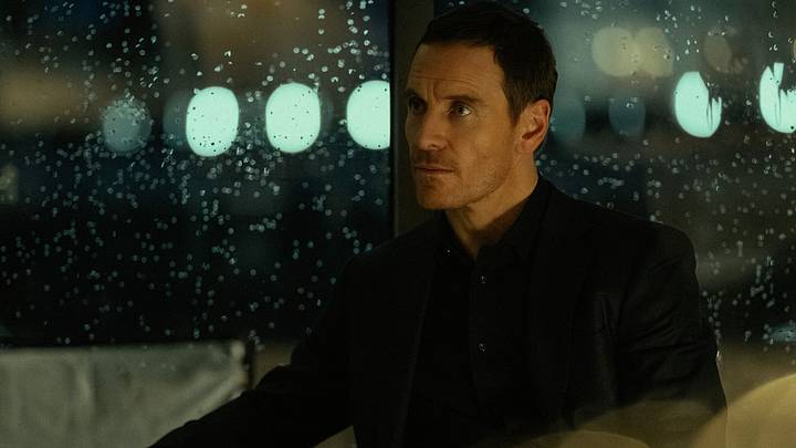 Michael Fassbender as Martian in The Agency, episode 1, season 1, streaming on Paramount+, 2024. Photo Credit: Luke Varley/Paramount+ with Showtime
