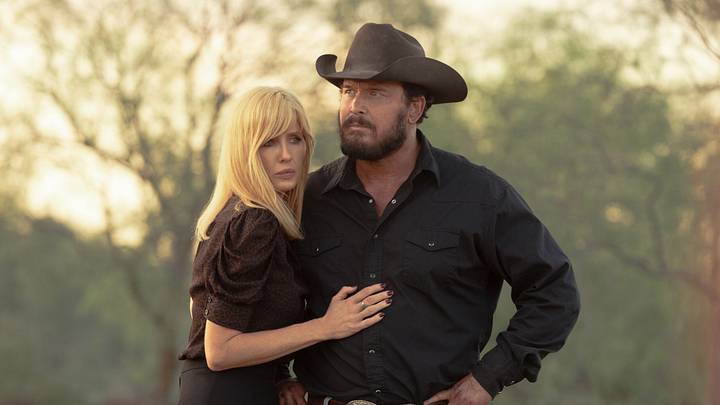(L-R): Kelly Reilly as Beth Dutton and Cole Hauser as Rip Wheeler in Dutton Ranch, episode 4, season 1, streaming on Paramount+, 2026. Photo Credit: Emerson Miller/Paramount+.
