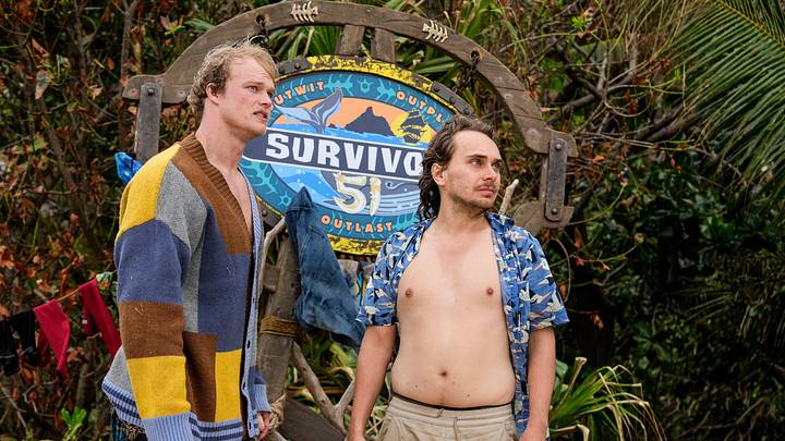 Survivor 51 players Brady Booker (L) and Danny “Kilby” Kilby (R)