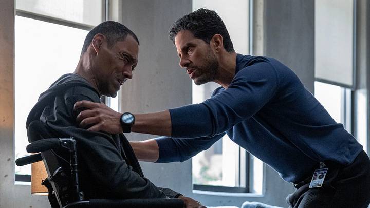 Jaime Nieto as Howard Newton and Adam Rodriguez as Luke Alvez in Criminal Minds: Evolution, season 19 streaming on Paramount+, 2026. Photo Credit: Trae Patton/Paramount+