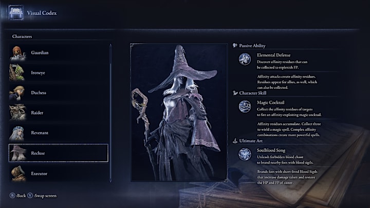 Recluse abilities, Elden Ring Nightreign