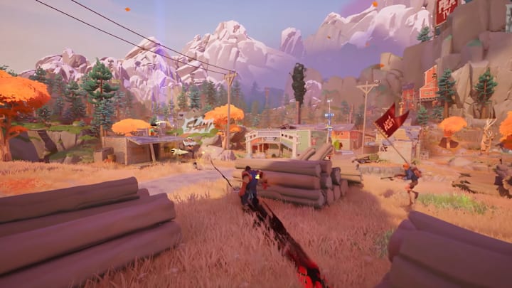 A large Western-themed map with several characters