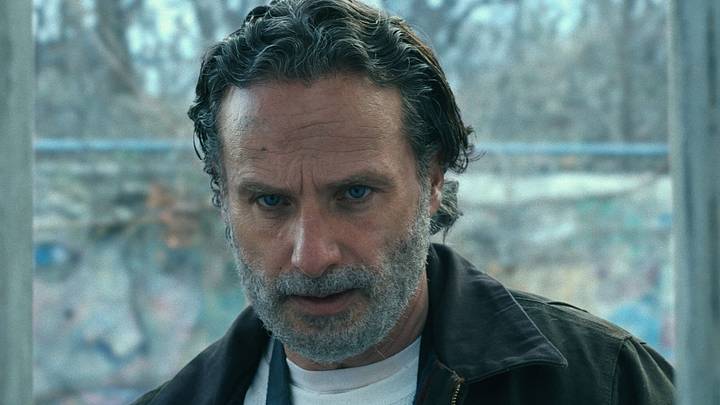 Andrew Lincoln as Rick Grimes in The Walking Dead: The Ones Who Live Season 1