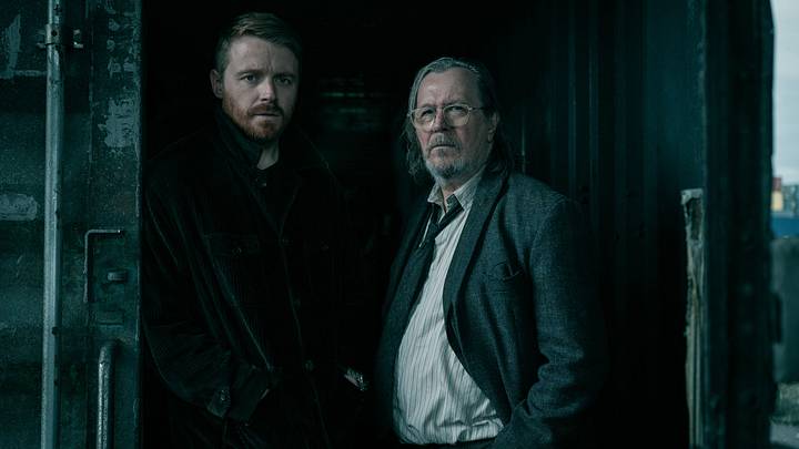 Jack Lowden and Sir Gary Oldman in "Slow Horses," now streaming on Apple TV