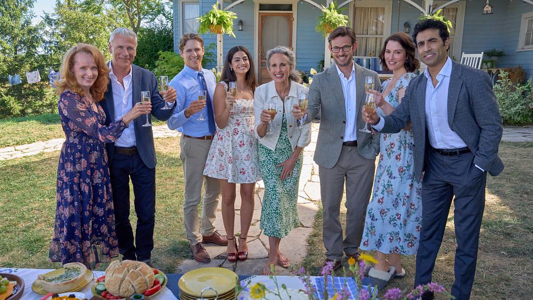 New journeys and new revelations await the Landry family across generations and time. Photo: Marnie McPhail, Rob Stewart, Dale Whibley, Sadie Laflamme-Snow, Andie MacDowell, Evan Williams, Chyler Leigh, Al Mukadam Credit: ©2026 Hallmark Media/Photographer: Peter Stranks New journeys and new revelations await the Landry family across generations and time. Photo: Marnie McPhail, Rob Stewart, Dale Whibley, Sadie Laflamme-Snow, Andie MacDowell, Evan Williams, Chyler Leigh, Al Mukadam Credit: ©2026 Hallmark Media/Photographer: Peter Stranks