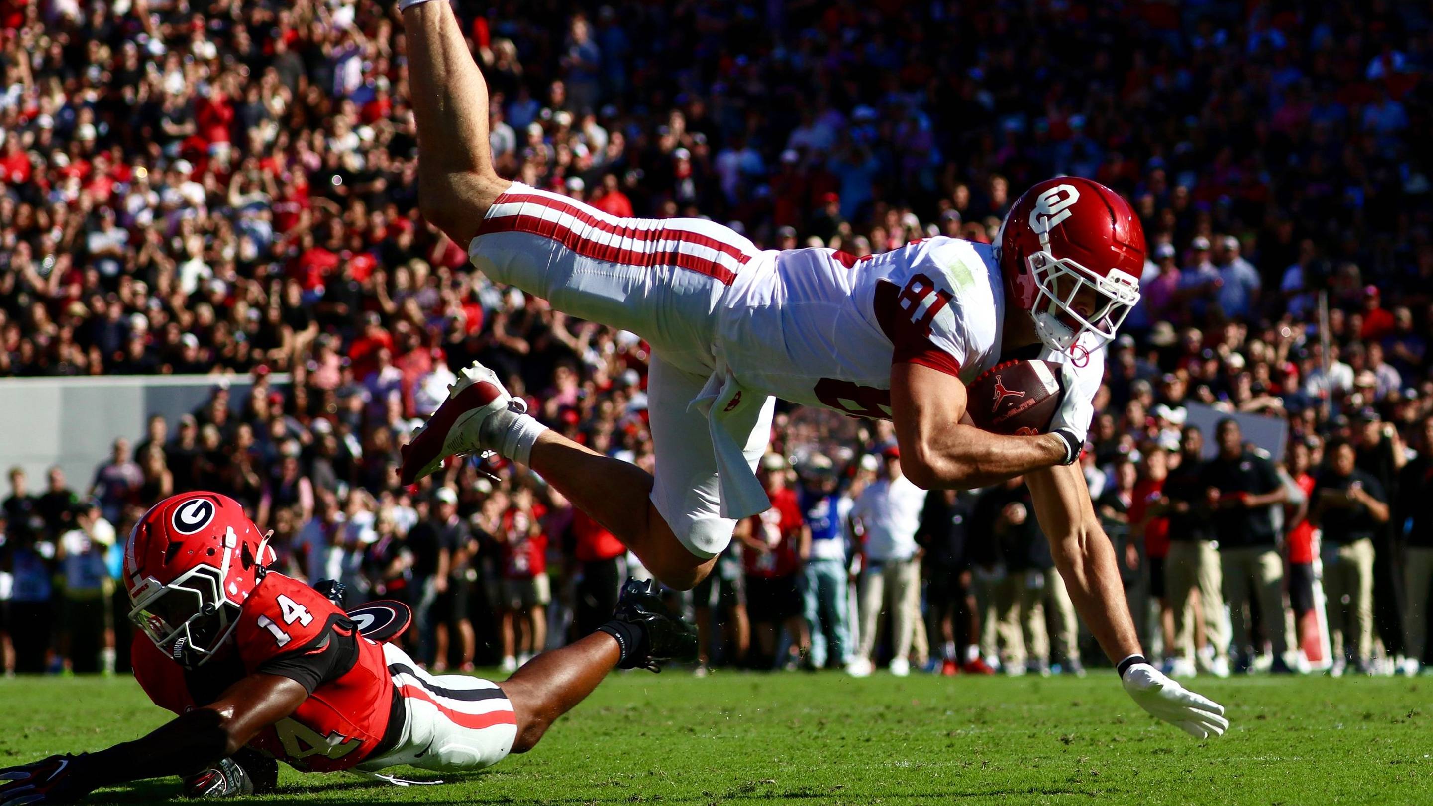 Oklahoma's Offensive Line Continues to be an Issue in Blowout Loss to Georgia