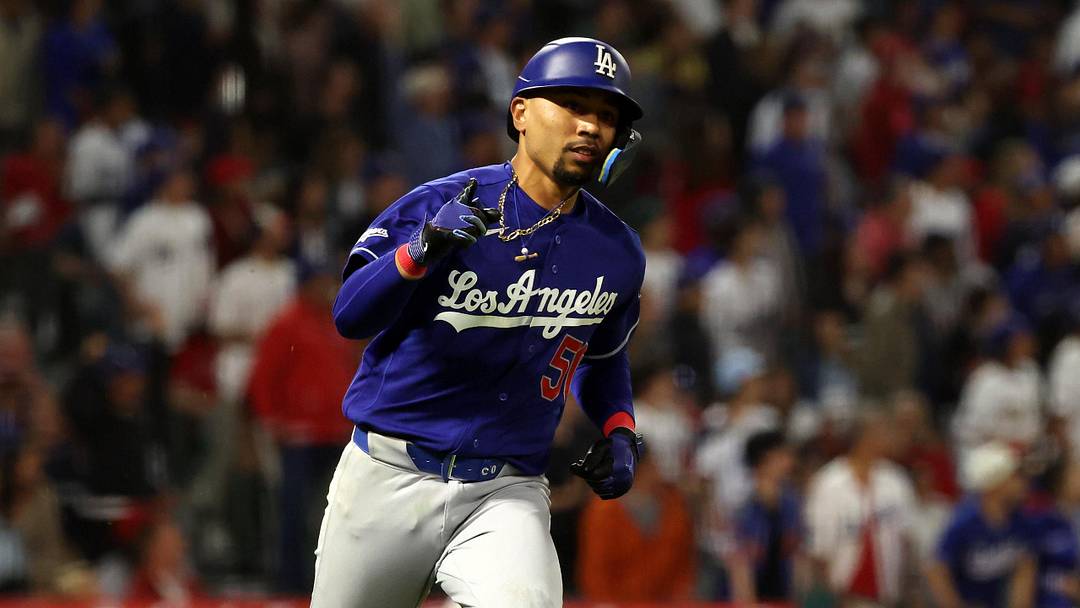 May 16, 2026; Anaheim, California, USA; Los Angeles Dodgers shortstop Mookie Betts (50) reacts after hitting a home run during the eighth inning against the Los Angeles Angels at Angel Stadium. Mandatory Credit: Kiyoshi Mio-Imagn Images May 16, 2026; Anaheim, California, USA; Los Angeles Dodgers shortstop Mookie Betts (50) reacts after hitting a home run during the eighth inning against the Los Angeles Angels at Angel Stadium. Mandatory Credit: Kiyoshi Mio-Imagn Images